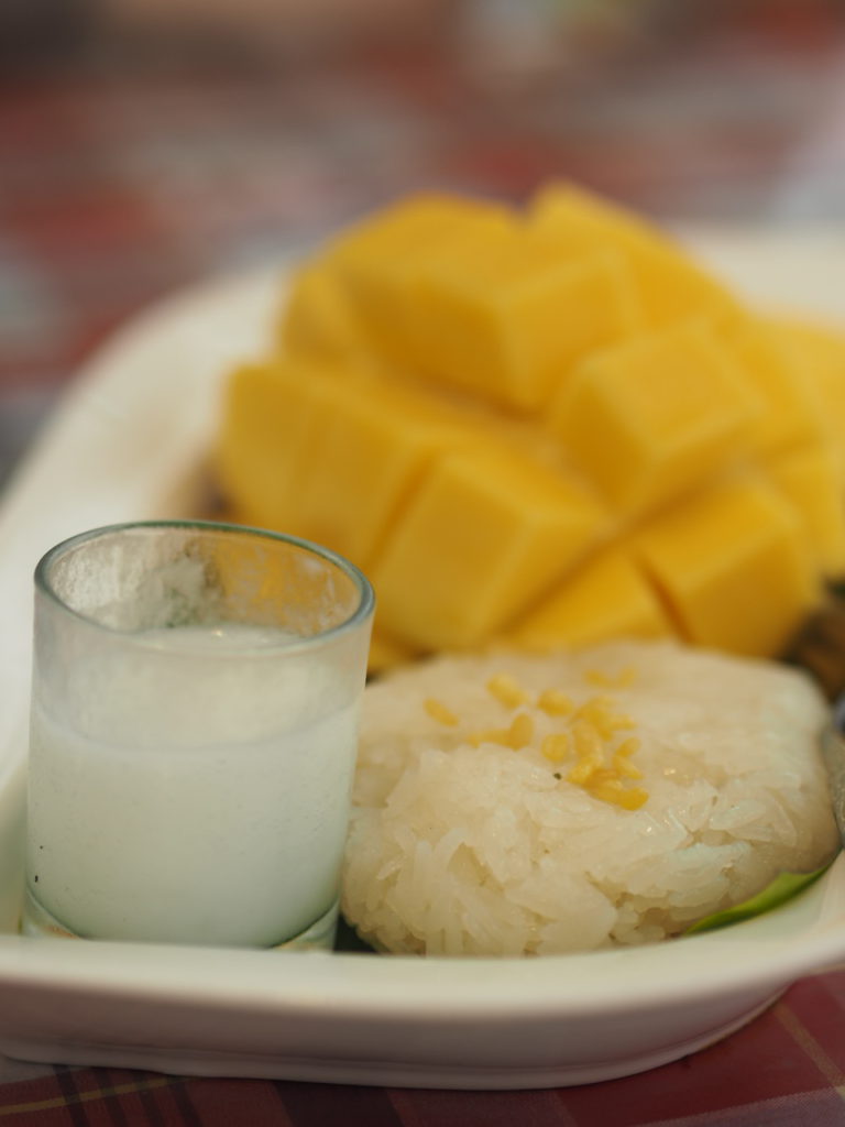 Thailändische-Küche-Mango-Sticky-Rice